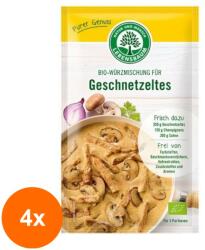 Lebensbaum Set 4 x Amestec Bio de Condimente pentru Tocana de Carne si Ciuperci in Stil German, 28 g, Lebensbaum