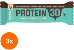 bombus Set 3 x Baton Proteic cu Cacao si Nuca de Cocos, 30% Proteine, 50g Bombus (ORP-3xBB48301)