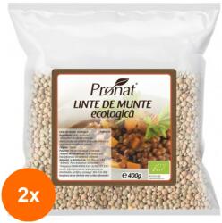 Pronat Foil Pack Set 2 x Linte de Munte BIO, 400 g, Pronat