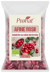 Pronat Foil Pack Afine Rosii Bio Indulcite cu Zahar din Trestie, 200 g (PRN09683)