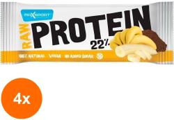 Max Sport Set 4 x Baton Proteic cu Banane si Cacao, Max Sport Raw Protein 22 %, 50 g (ORP-4xMX13701)