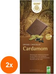 GEPA Set 2 x Ciocolata BIO cu Lapte si Cardamon, 100 g, Gepa (ORP-2xGE8951810)