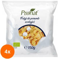 Pronat Foil Pack Set 4 x Fulgi de Porumb BIO, 150 g, Pronat