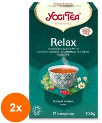 YOGI TEA Set 2 x Ceai Bio Calmant, Yogi Tea, 17 Plicuri, 30.6 g