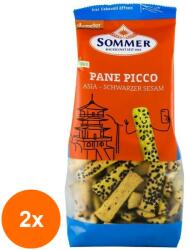 Sommer Set 2 x Mini Grisine Bio din alac, Orz si Mei, Demeter 150 g Sommer, Panne Picco