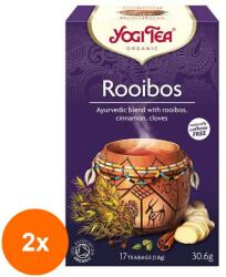 YOGI TEA Set 2 x Ceai Bio Rooibos, Yogi Tea, 17 Plicuri, 30.6 g