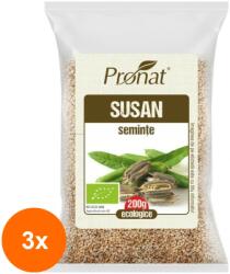 Pronat Foil Pack Set 3 x Seminte de Susan BIO, 200 g, Pronat