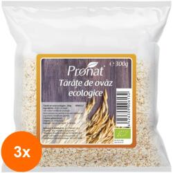 Pronat Foil Pack Set 3 x Tarate Bio de Ovaz, 300 g