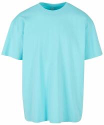 Build Your Brand Férfi póló Heavy Oversize Tee - Beryl blue | L (BY102-1000343190)