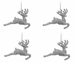  Kd. Ak. Rénszarvas 4Db-Os Kiszerelés Ezüst 9*7Cm (5996524281320)