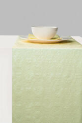 Ambiente Elegance pearl green dombornyomott papír asztali futó 33x600cm