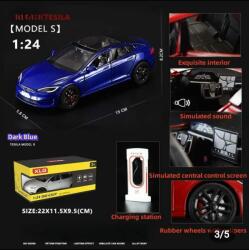 XLG Tesla Model S (replica) 2021 Blue scala 1/241/43 (24258)
