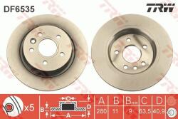 TRW Disc frana TRW DF6535 - piesa-auto