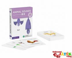 Mieredu Játék a szavakkal Állathangok, angol nyelvű fejlesztőkártyák