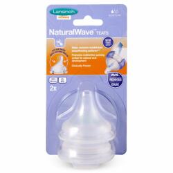 Lansinoh NaturalWave® természetes hullámvonalú, lassú folyású etetőcumi, 2 db