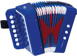 Bino Pull acordeon (BI86584) Instrument muzical de jucarie