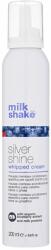 Milk Shake Silver Shine spumă cremoasă pentru păr blond neutralizeaza tonurile de galben 200 ml