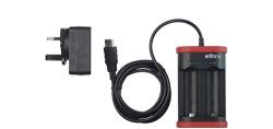 Wiha Töltőkészülék 18 500 Li-ion típusú akkuhoz USB aljzattal és brit dugaszoló csatlakozóval (42766) (42766)
