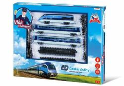 Teddies Cseh vasúti vonat készlet sínekkel 23 db