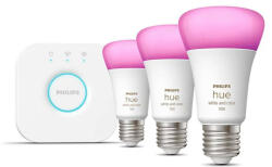 Philips Hue E27 9W Philips 8719514291515 White And Color Ambiance 3db szett (8719514291515)