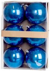 MagicHome MagicHome karácsonyi gömbök, 6 db, kék, gyöngy, karácsonyfára, 10 cm (ST8091520)