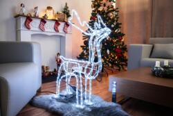 MagicHome MagicHome karácsonyi dekoráció, Rénszarvas, 216 LED hideg fehér, fordítható fejjel, 230 V, 50 Hz, kü (ST8091126)