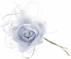 MagicHome virág, rózsa, kék, szár, virágméret: 10 cm, virághossz: 18 cm, 6db/csomag (ST8090528)