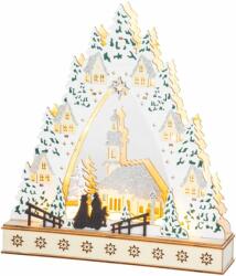 MagicHome MagicHome karácsonyi dekoráció, Falu, LED, MDF, 30 x 7 x 33, 5 cm (ST8091483)