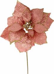 MagicHome MagicHome karácsonyi virág, Poinsettia, rózsaszín, szár, virágméret: 35 cm (ST8091559)