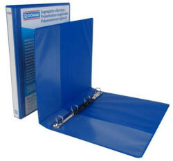 DONAU Gyűrűs könyv, panorámás, 4 gyűrű, D alakú, 44 mm, A4, PP, DONAU, kék (D278825K) (2788254PL-10)