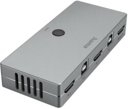 Hama KVM превключвател Hama Connect2Switch, 4-портов, USB, HDMI, Вкл. кабели (HAMA-200135) - thx