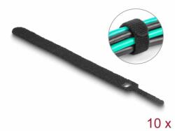 Delock Befűzős kábelkötegelő hossza 150 mm fekete 12 mm, 10 db. ( (19010)