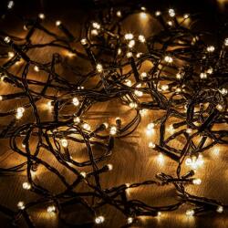 DekorTrend Crystalline toldható LED kültéri fényfüzér 4, 0 m 50 db MELEG FEHÉR LED-del, fekete kábellel KAT 054