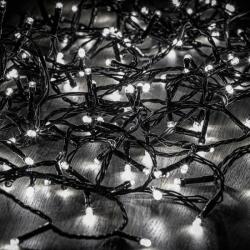 DekorTrend Crystalline toldható LED kültéri fényfüzér 4, 0 m 50 db HIDEG FEHÉR LED-del, fekete kábellel KAT 055