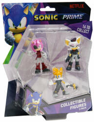 JAKKS Pacific Sonic Prime - Set 3 Figurine, Blister, Rebel Rouge & Rusty Rose & Tails Nine - Jakks Pacific (son2020c) Figurina