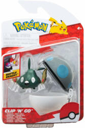 Jazwares Pokemon - Set Figurine Clip N Go, Trubbish & Heavy Ball, 2 Buc - Jazwares (pkw3140) Figurina