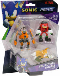 JAKKS Pacific Sonic Prime - Set 3 Figurine, Blister, Eggforcer & Knuckles Ny & Tails - Jakks Pacific (son2020a) Figurina