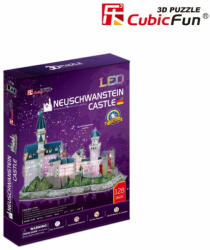 CubicFun Puzzle 3d Led Castelul Neuschwanstein 128 Piese - Cubicfun (cul174h)