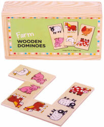 BigJigs Domino Pentru Copii - Ferma - Bigjigs (bj736)