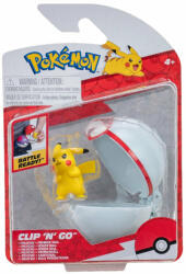 Jazwares Pokemon - Figurine Clip N Go, Pikachu #2 & Premier Ball - Jazwares (pkw2664) Figurina
