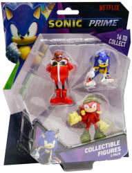 JAKKS Pacific Sonic Prime - Set 3 Figurine, Blister, Mr. Dr. Eggman & Sonic Ny & Knuckles - Jakks Pacific (son2020d)
