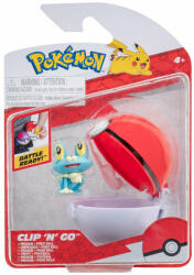 Jazwares Pokemon - Figurine Clip N Go, Froakie & Poke Ball - Jazwares (pkw3133)