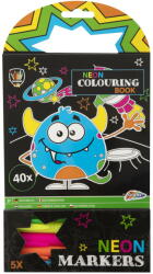 Grafix Carte De Colorat Cu Carioci Neon - Monstrulet - Grafix (150079-1)
