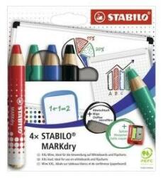 STABILO Set de markere Stabilo Markdry 4 Piese Multicolor