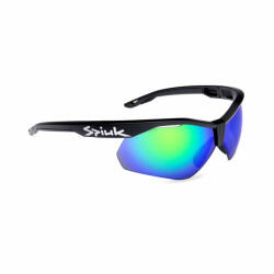 SPIUK - ochelari soare sport Ventix K, 2 lentile de schimb transparent si verde oglinda - rama neagra (GVEKNNEV) - ecalator