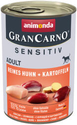 Animonda 6x400g animonda GranCarno Adult Sensitive Csirke & burgonya nedves kutyatáp