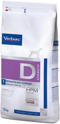 Virbac 2 x 12 kg Vet hpm Dog Dermatology Support száraz kutyatáp