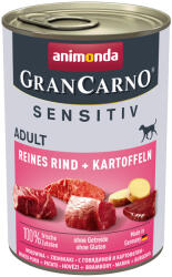 Animonda 24x400g animonda GranCarno Adult Sensitive Marha & burgonya nedves kutyatáp