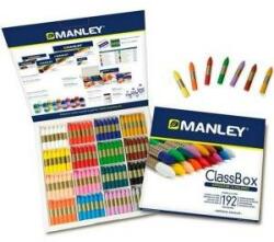 Manley Creioane ceară colorate Manley ClassBox 192 Piese Multicolor