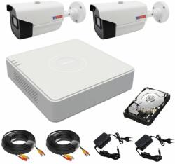 Rovision Sistem supraveghere video 2 camere Rovision oem Hikvision 2MP, Full HD, 2.8mm, IR 40m, DVR 4Canale video 4MP, lite, accesorii si hard incluse (33047-) - esell